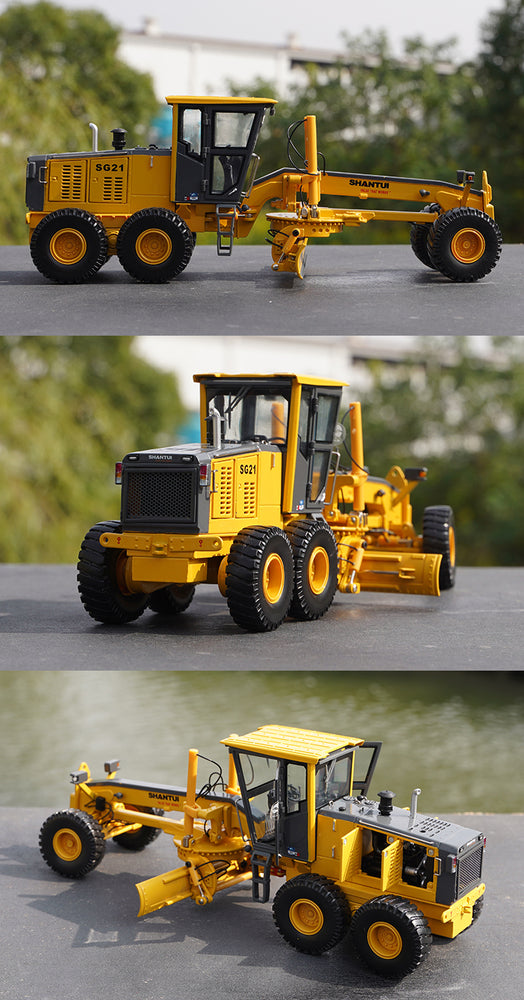 Original factory Shantui 1:35 SG21-3 diecast Grader model scale michanical engineering ally model