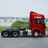 Original factory authentic 1:24 shaanxi SXQC Deron Delong X5000 T-MVP RED diecast heavy truck trailor model