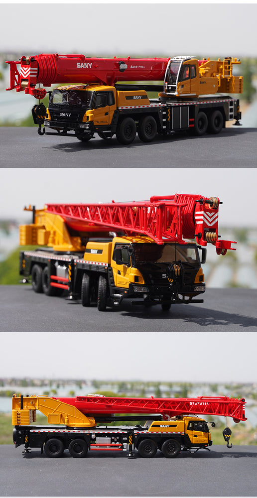 Original factory 1:36 Large Diecast STC800T6 80ton Truck Crane model, Large 80ton mobile truck crane model for collection, gift