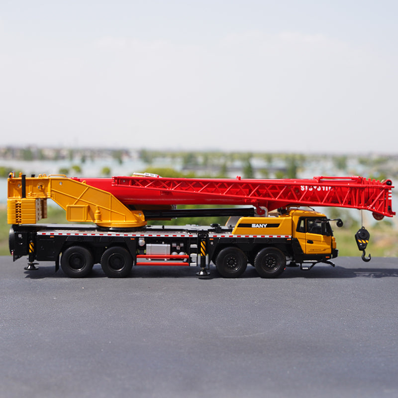 Original factory 1:36 Large Diecast STC800T6 80ton Truck Crane model, Large 80ton mobile truck crane model for collection, gift