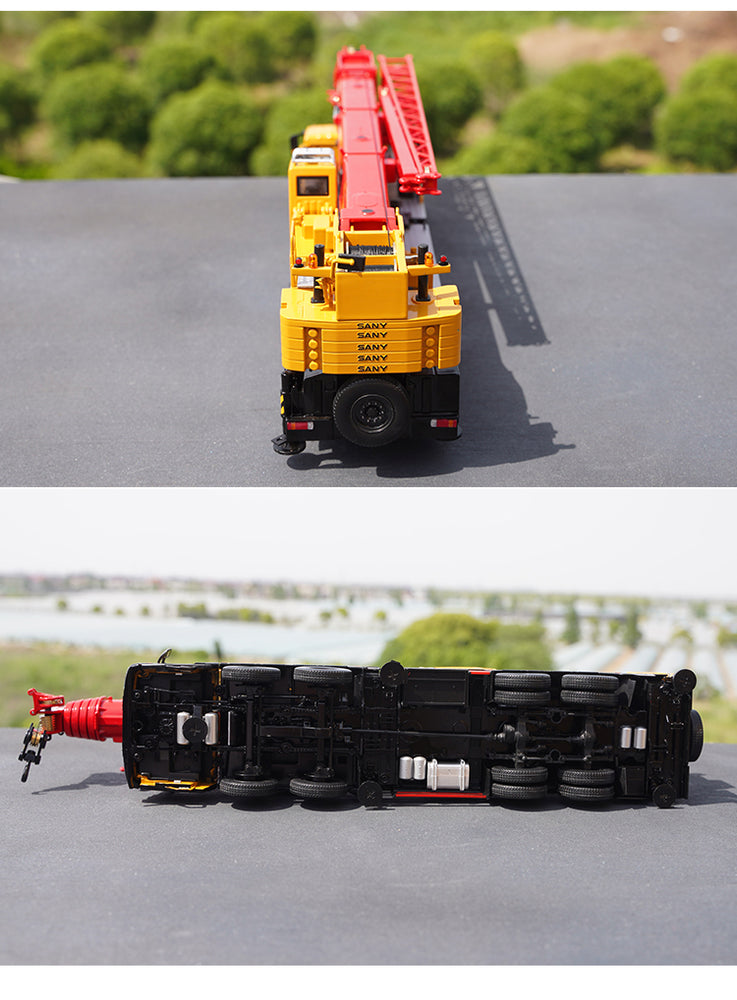 Original factory 1:36 Large Diecast STC800T6 80ton Truck Crane model, Large 80ton mobile truck crane model for collection, gift