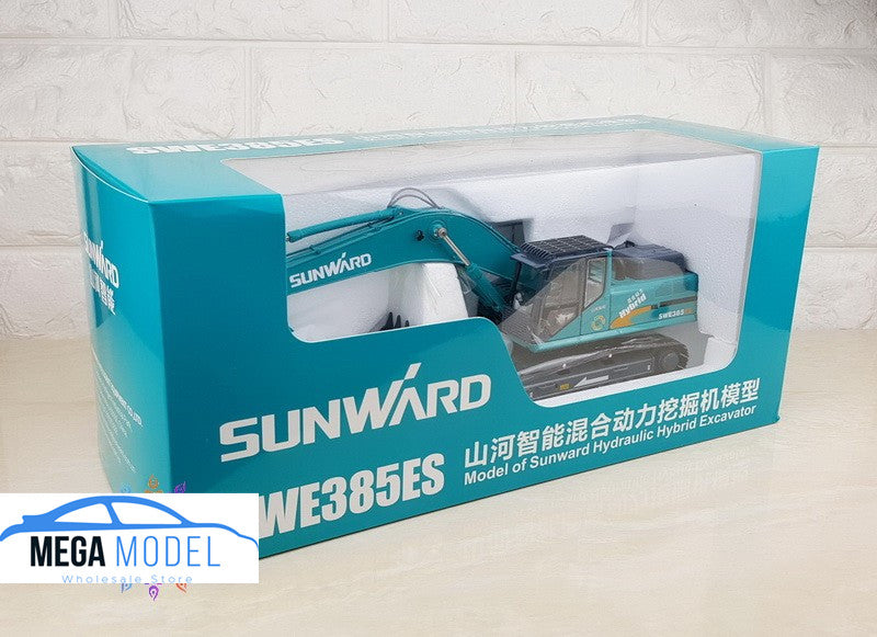 Original factory authentic SUNWARD 1:35 Diecast SWE385ES big excavator model for gift, collection