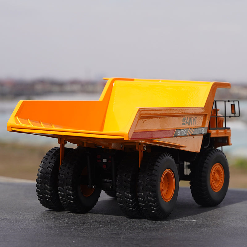 Original factory 1:35 Sany SRT55C diecast mining dump truck Scale model alloy engineering machinery truck model for gift, toys