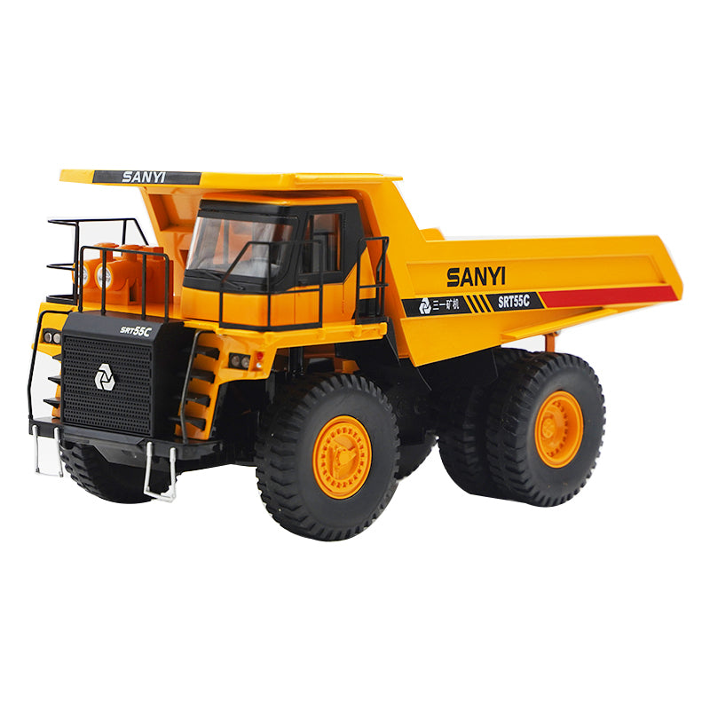 Original factory 1:35 Sany SRT55C diecast mining dump truck Scale model alloy engineering machinery truck model for gift, toys