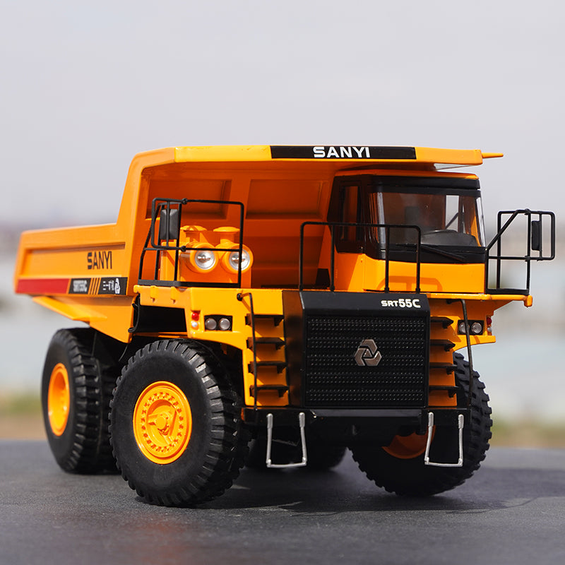 Original factory 1:35 Sany SRT55C diecast mining dump truck Scale model alloy engineering machinery truck model for gift, toys