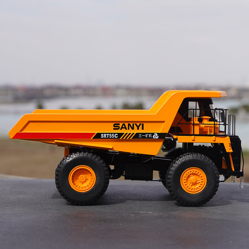 Original factory 1:35 Sany SRT55C diecast mining dump truck Scale model alloy engineering machinery truck model for gift, toys