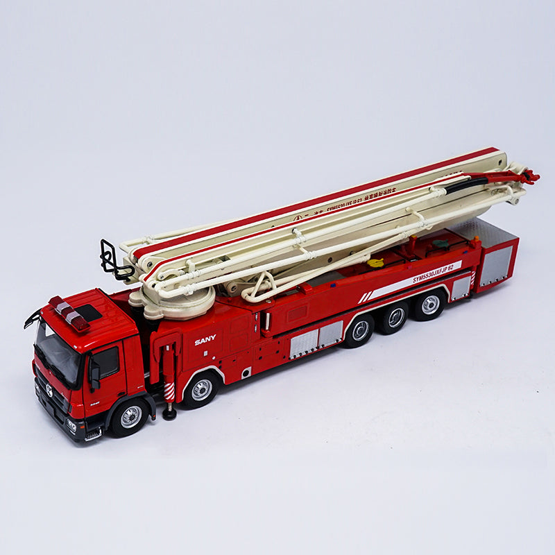 High classic 1:50 Scale China Original Sany 62m Water Tower Fire Truck Diecast Model