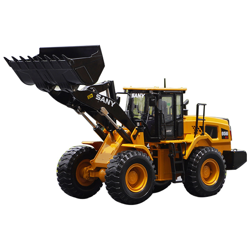 Original factory 1:35 Diecast Sany loader SYL956H model, alloy scale loader model for gift, toy