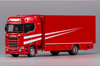 1:64 GCD Scania S730 double decker transporter trailer model, diecast container heavy truck alloy model