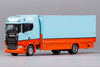 1:64 GCD Scania S730 double decker transporter trailer model, diecast container heavy truck alloy model