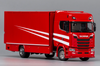 1:64 GCD Scania S730 double decker transporter trailer model, diecast container heavy truck alloy model