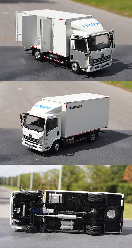 Original factory 1:24 Shanqi Delong K3000 Diecast light truck model alloy van truck model for gift, toy