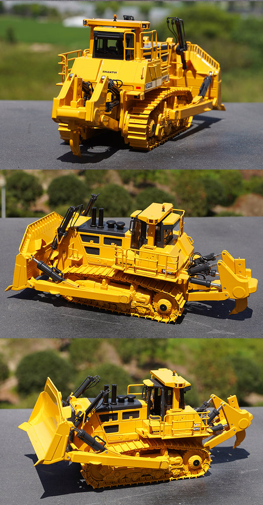 Original factory 1:43 Shantui SD90-C5 diecast bulldozer model large mechanical engineering alloy car model for gift, toy