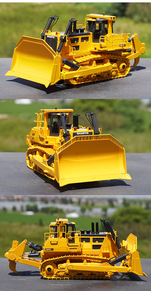 Original factory 1:43 Shantui SD90-C5 diecast bulldozer model large mechanical engineering alloy car model for gift, toy