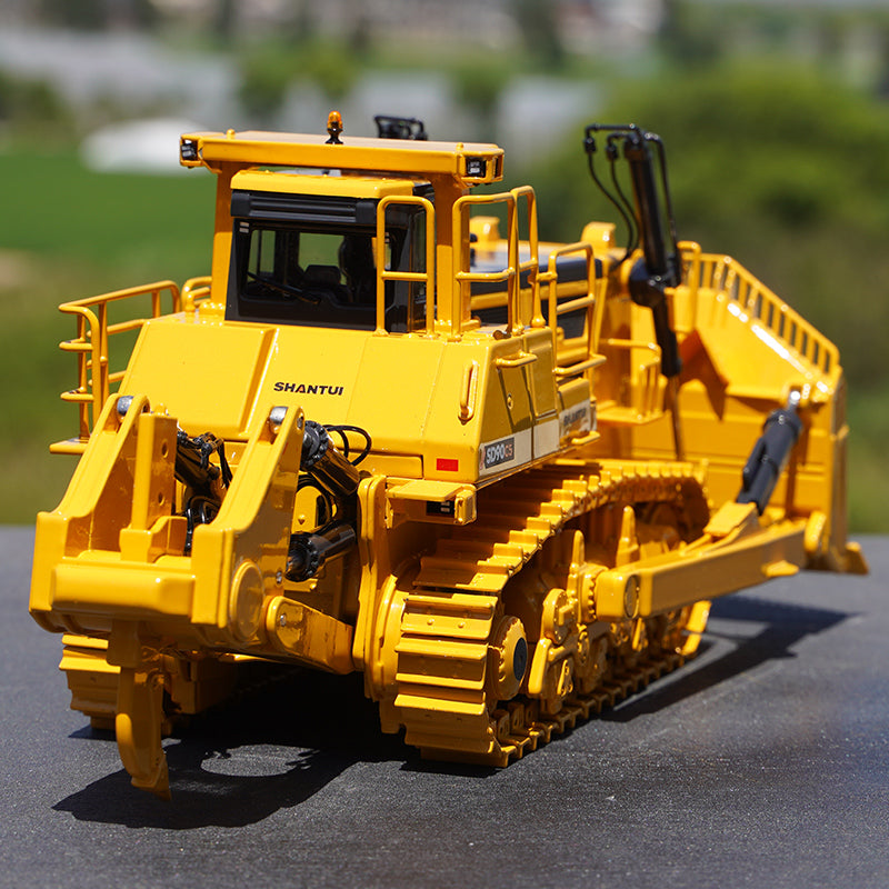 Original factory 1:43 Shantui SD90-C5 diecast bulldozer model large mechanical engineering alloy car model for gift, toy