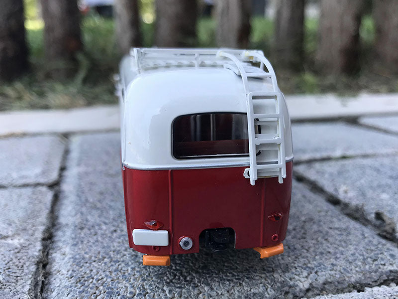 Original factory 1:64 Beijing No. 5 bus model  trailer bus toy model for gift, collection