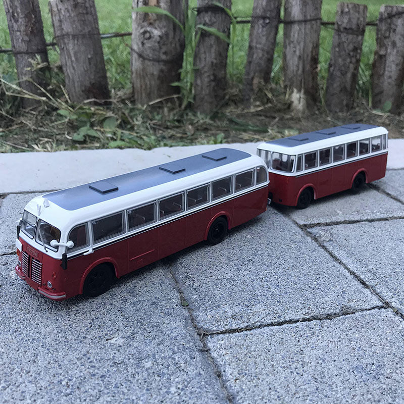 Original factory 1:64 Beijing No. 5 bus model  trailer bus toy model for gift, collection