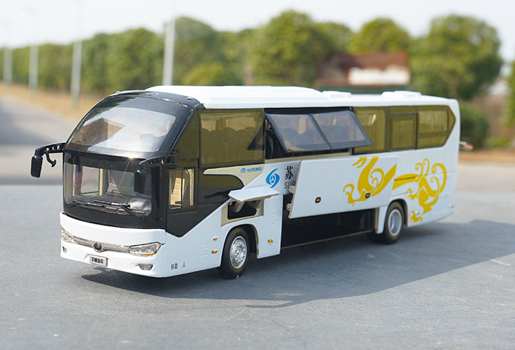 Original factory authentic 1:42 Yutong Suqi Speed bus 6128 diecast scale bus models for Birthday/Christmas gift