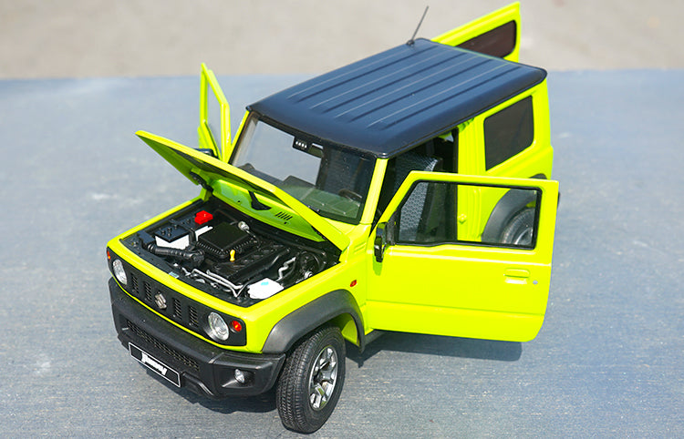 High quality classic authentic 1:18 LCD Suzuki Jimny Suzuki diecast scale OFF-road Blue/Green car miniature model for gift,collection