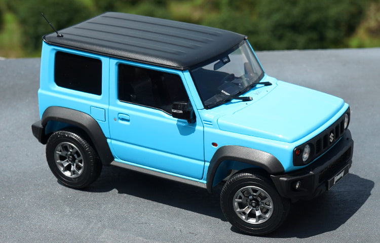 High quality classic authentic 1:18 LCD Suzuki Jimny Suzuki diecast scale OFF-road Blue/Green car miniature model for gift,collection