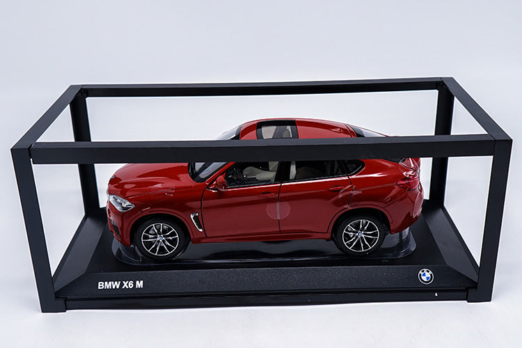 Metal Red car model, 1/18 Diecast BMW X6M 2016 Car Miniature Collectable Models