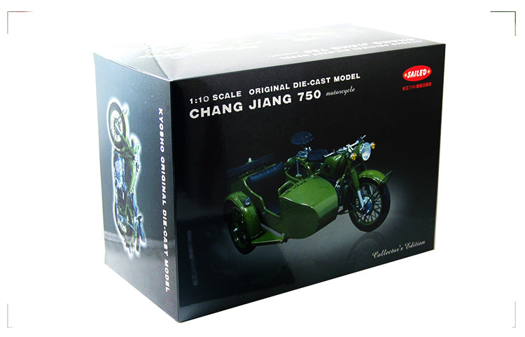 1:10 Changjiang 750 motorcycle , Three wheeled DIECAST motorcycle MODEL