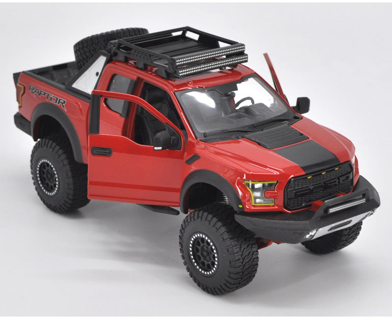 Original 1:24 Maisto Off-roading Pickup Model Car Ford F150 SVT Raptor Truck Metal classic toy models for gift, collection