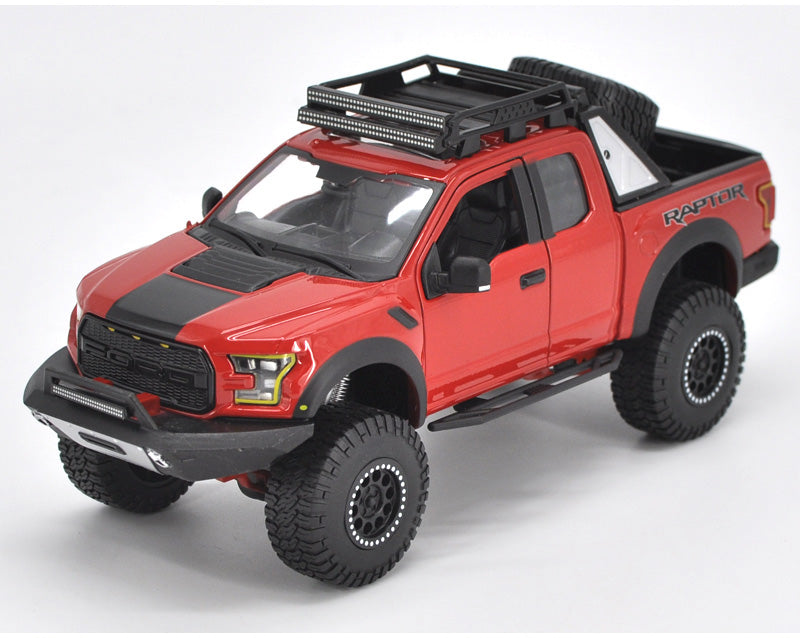 Original 1:24 Maisto Off-roading Pickup Model Car Ford F150 SVT Raptor Truck Metal classic toy models for gift, collection