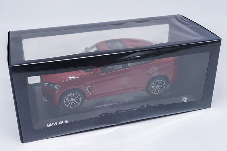 Metal Red car model, 1/18 Diecast BMW X6M 2016 Car Miniature Collectable Models