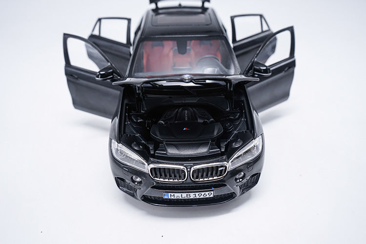 1/18 Diecast BMW X6M 2016 Car Miniature Collectable Models Black Version