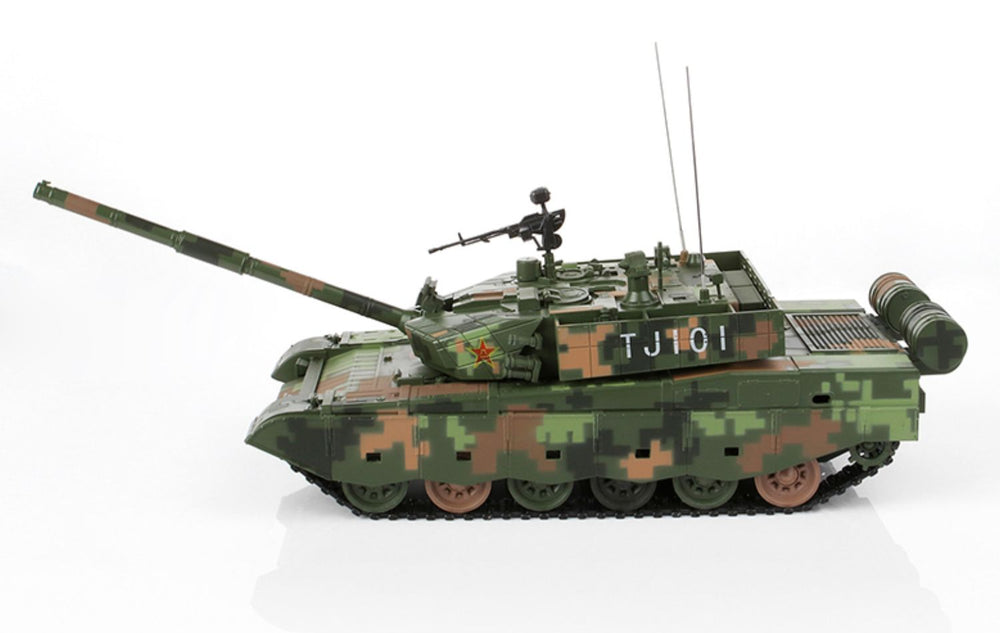 Original factory 1:30 Diecast 99A China Main battale armored metal tank model alloy simulation 99 crawler type veterans tank for gift, collection