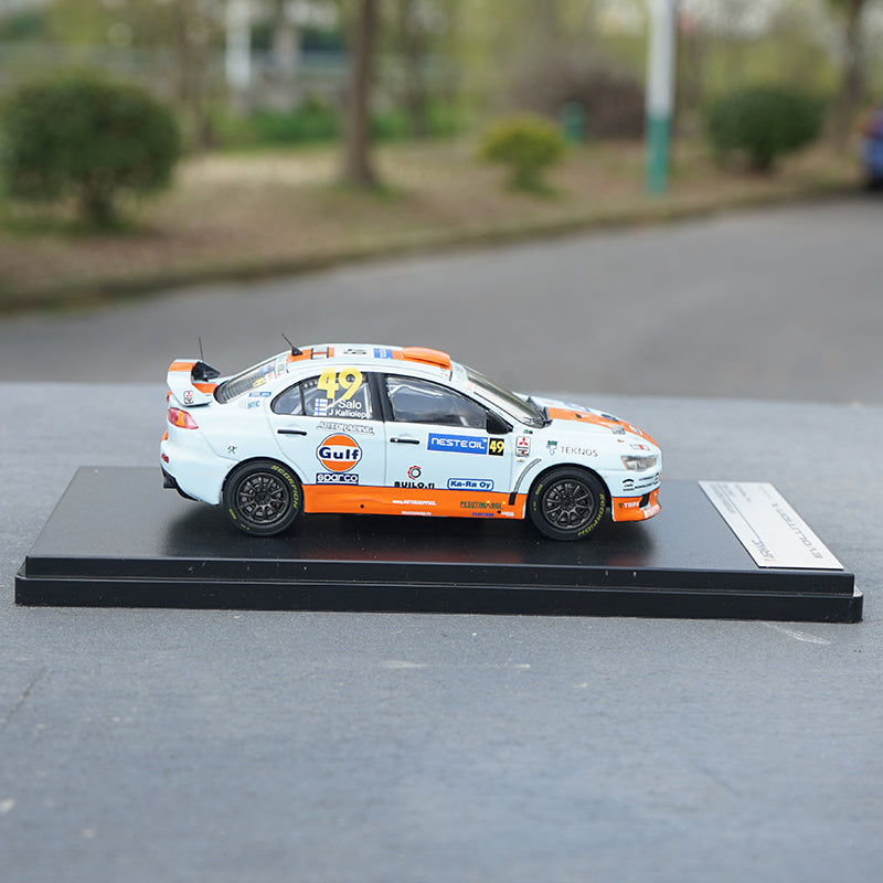 Original factory 1:43 Tarmac Works Mitsubish i EVO 10 Generation GULF Oil coating alloy car model