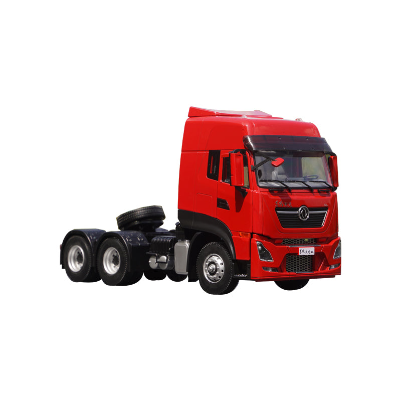 Original factory 1:24 Dongfeng Tianlong KL tractor model Tianlong flagship KX tractor diecast heavy truck engineering vehicle model for sale