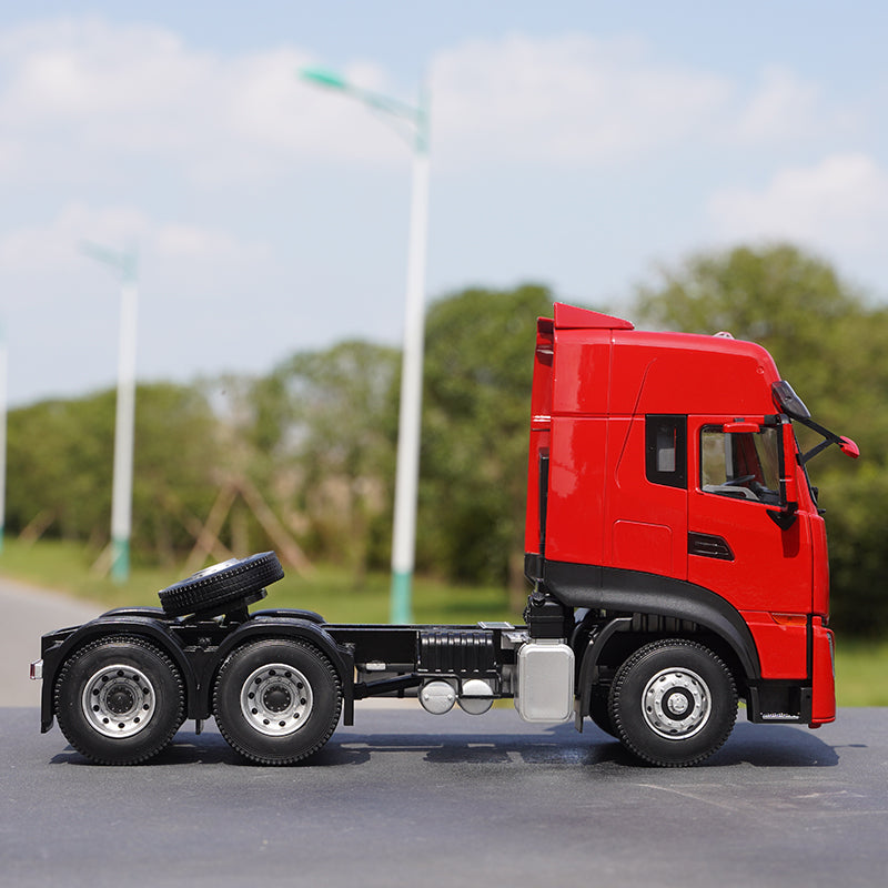Original factory 1:24 Dongfeng Tianlong KL tractor model Tianlong flagship KX tractor diecast heavy truck engineering vehicle model for sale