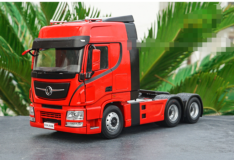 Original factory 1:24 Dongfeng Tianlong KL tractor model Tianlong flagship KX tractor diecast heavy truck engineering vehicle model for sale