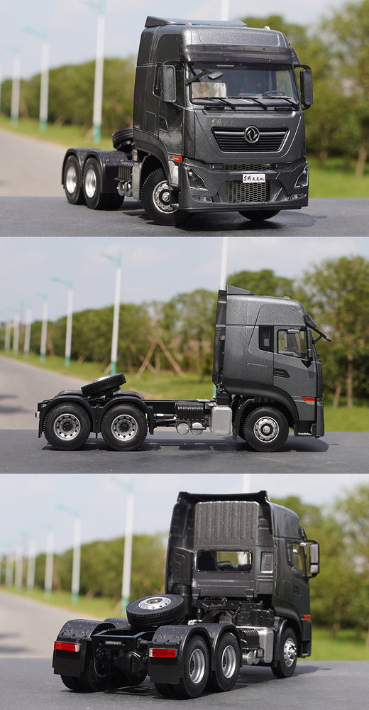 Original factory 1:24 Dongfeng Tianlong KL tractor model Tianlong flagship KX tractor diecast heavy truck engineering vehicle model for sale