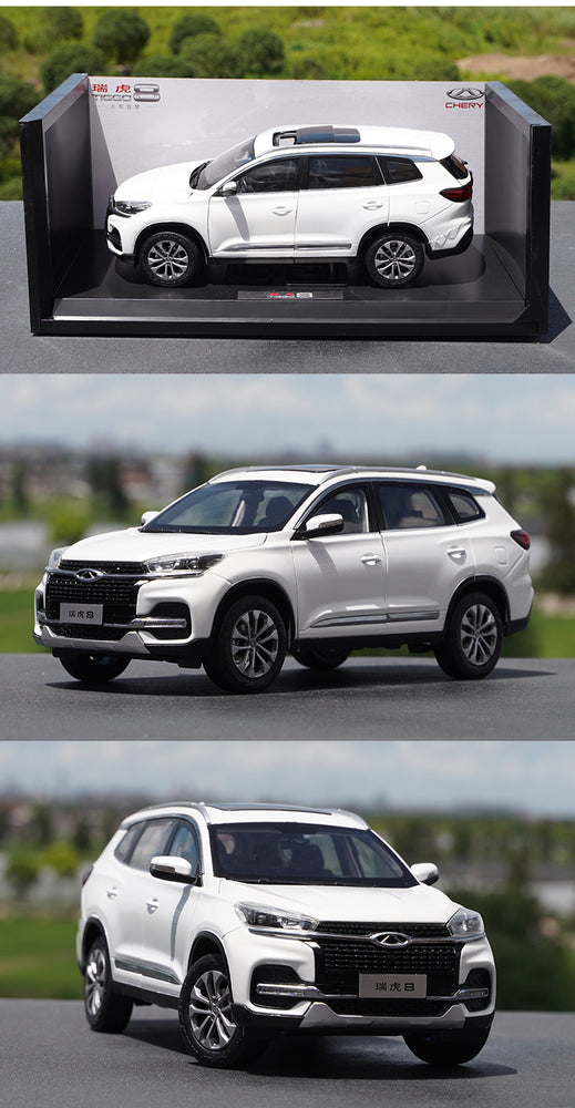 Original authentic 1:18 Chery Tiggo 8 2020 Diecast alloy off-road SUV car model for gift, collection