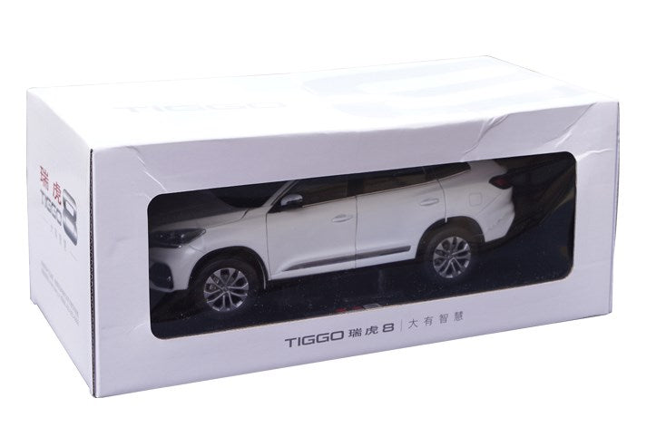 Original authentic 1:18 Chery Tiggo 8 2020 Diecast alloy off-road SUV car model for gift, collection