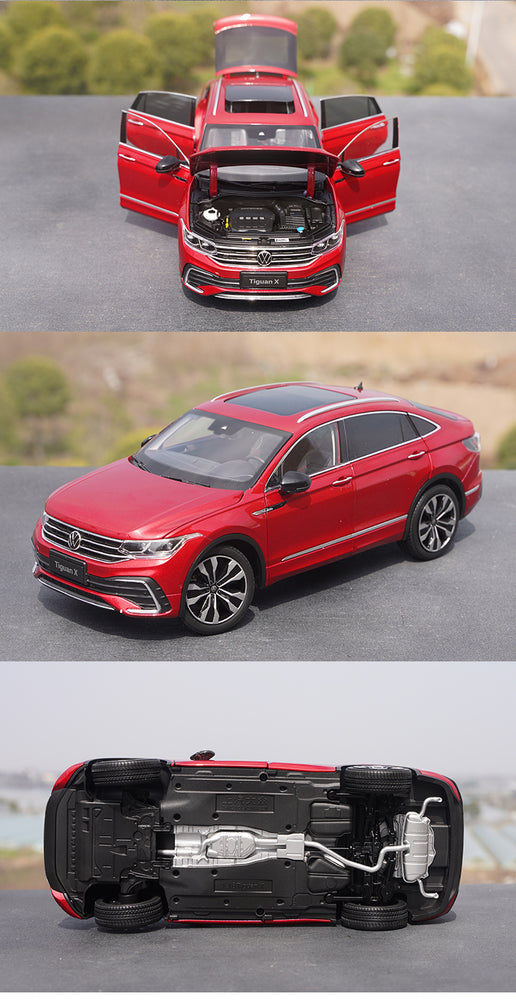 Original Authentic collectible 1:18 SAIC Volkswagen Tiguan X metal model hatchback coupe SUV Tiguan X alloy car model for collection