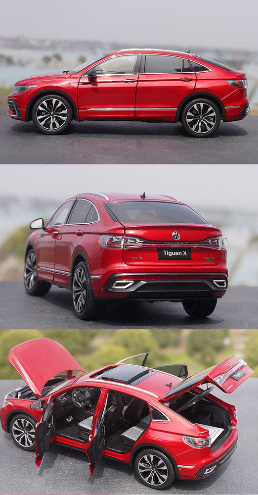 Original Authentic collectible 1:18 SAIC Volkswagen Tiguan X metal model hatchback coupe SUV Tiguan X alloy car model for collection