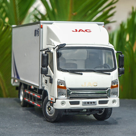 Top quality Collectible Alloy Model 1:30 JAC Shuailing 3 VAN Container Truck Diecast light truck model for gift