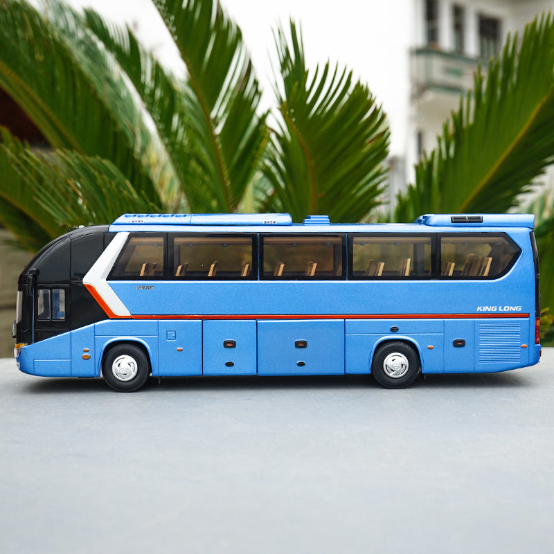 Top quality classic 1:38 Xiamen Gold Dragon Longwei Alloy Bus Model with small gift