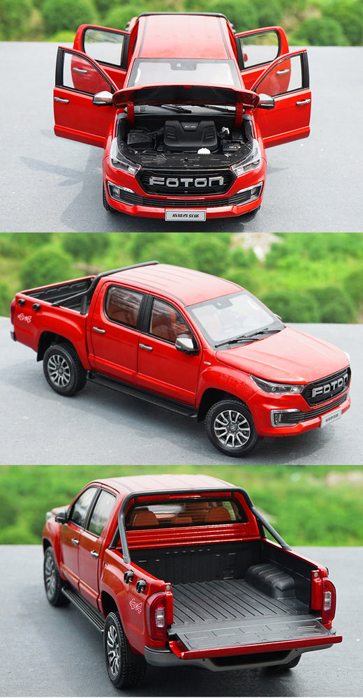 High quality diecast toy vehical for 1:18 Foton Tunland Yutu 9 alloy pick up car model