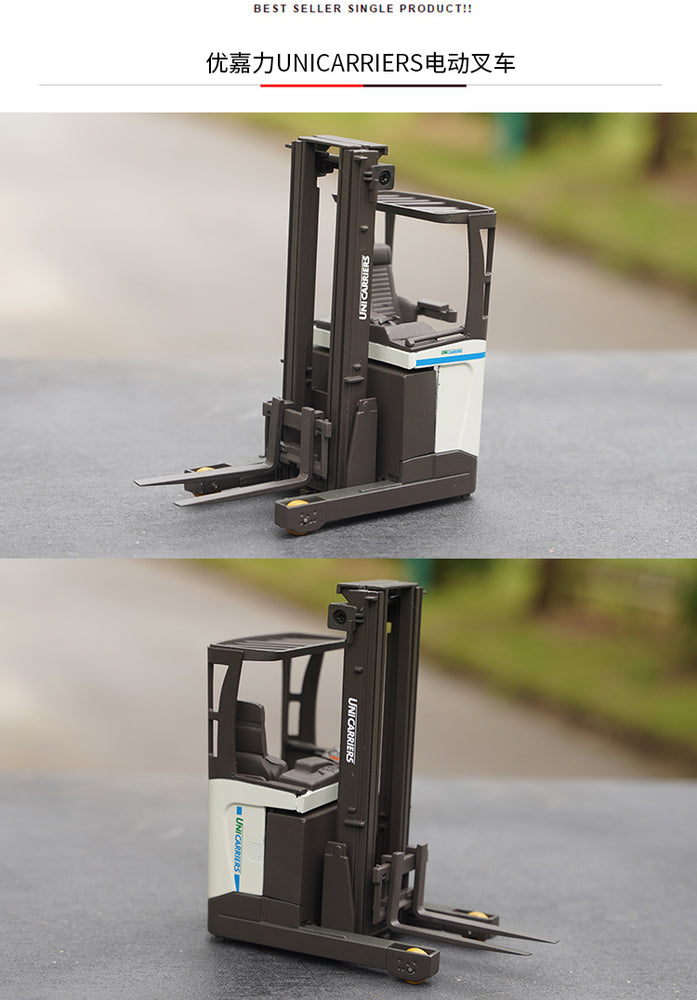 Original factory 1:25 UNICARRIERS Diecast electric forklift truck model Handling forklift alloy model for gift, toy