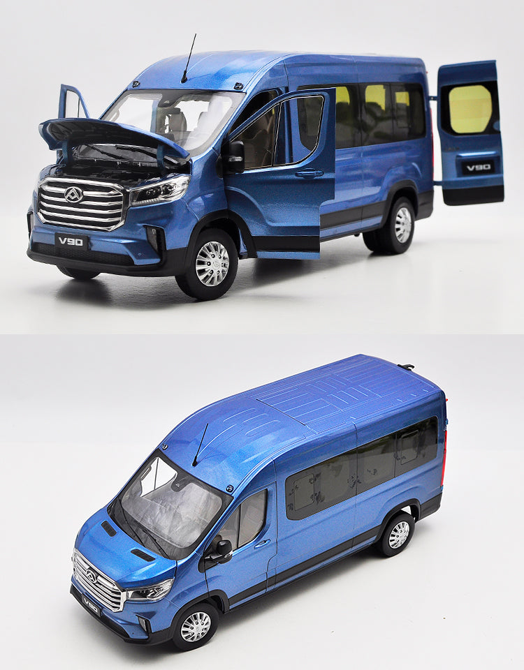 High classic original factory 1:18 SAIC datong MAXUS V90 Minivan MPV diecast alloy car model for gift, Christmas gift