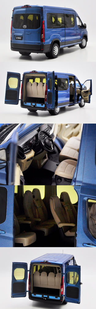 High classic original factory 1:18 SAIC datong MAXUS V90 Minivan MPV diecast alloy car model for gift, Christmas gift