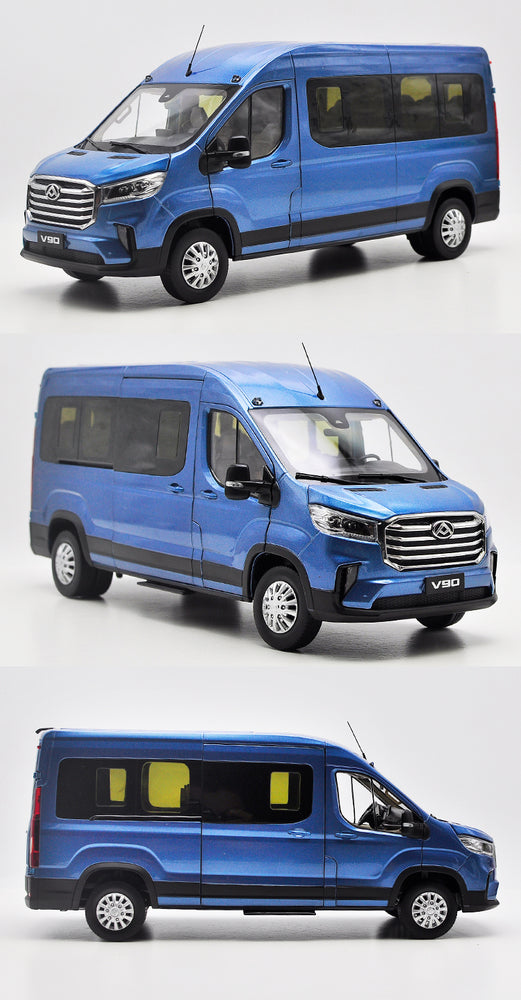 High classic original factory 1:18 SAIC datong MAXUS V90 Minivan MPV diecast alloy car model for gift, Christmas gift