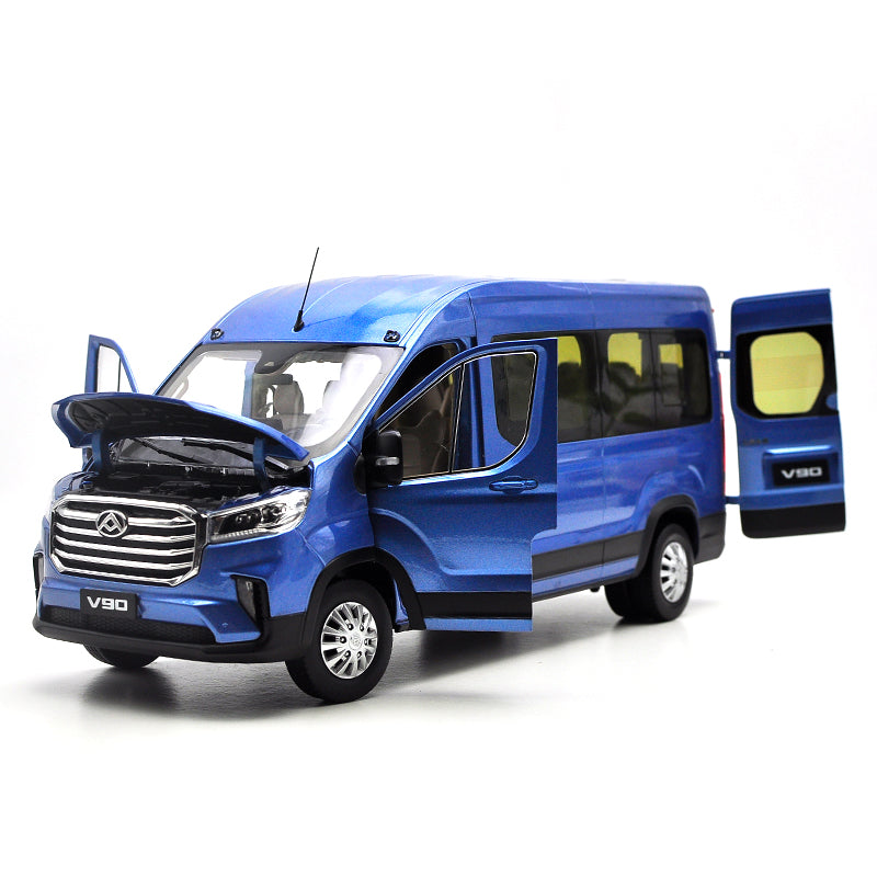 High classic original factory 1:18 SAIC datong MAXUS V90 Minivan MPV diecast alloy car model for gift, Christmas gift