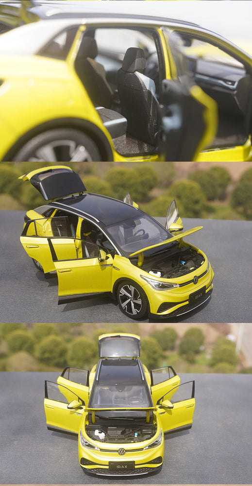 Original Authentic collectible 1:18 SAIC Volkswagen ID.4X SUV ID4X diecast car model with light