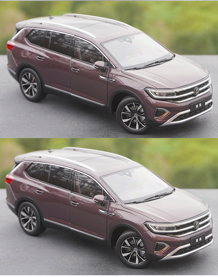 Original factory 1:18 FAW VW TALAGON 2021 diecast SUV alloy simulation car model for gift, collection